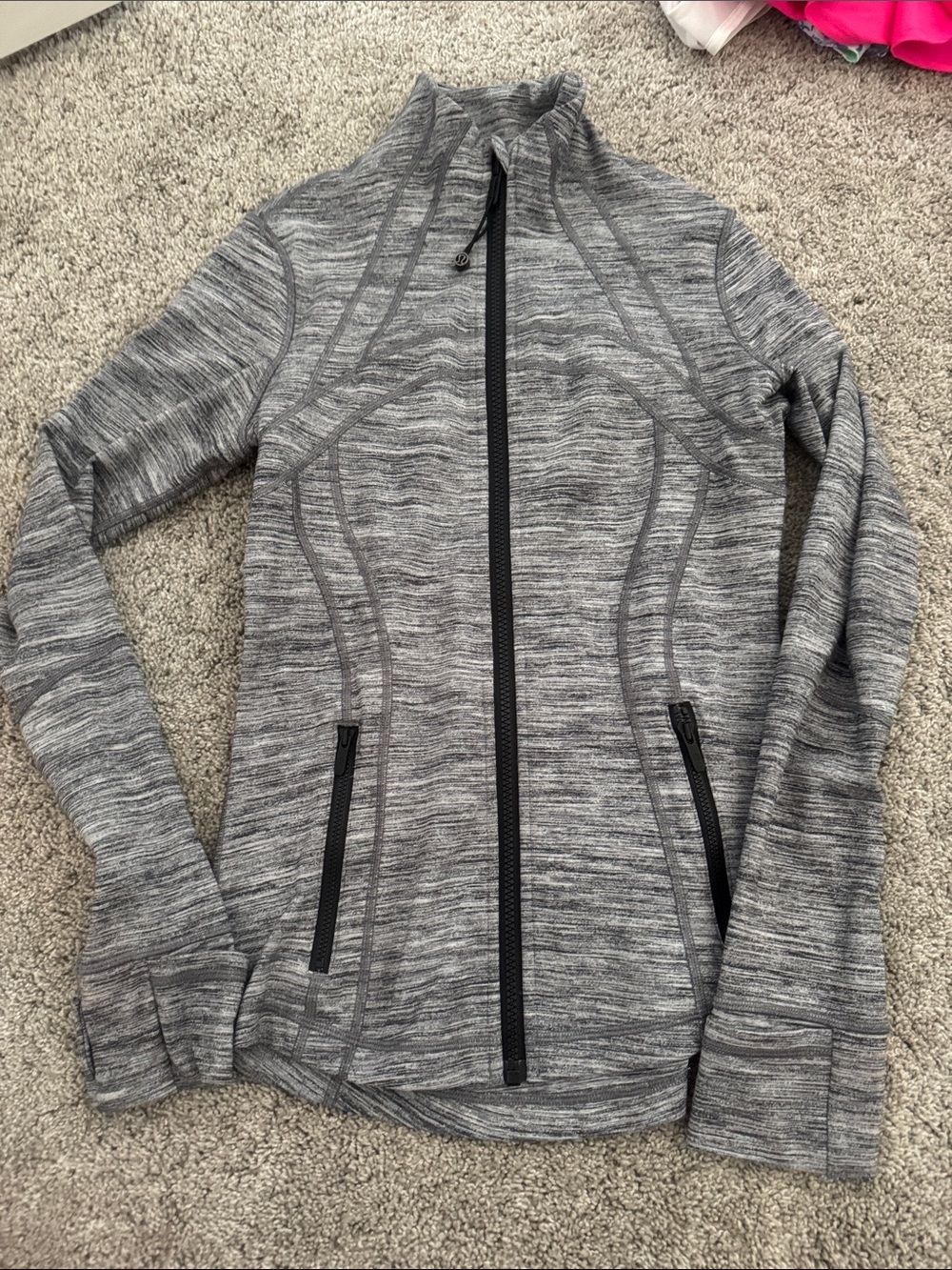 lululemon athletica Heather Gray Full-Zip Define Jacket